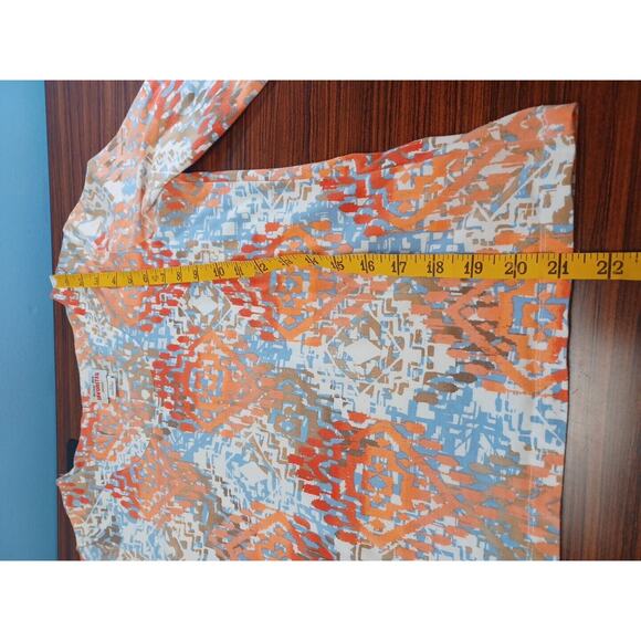 Ruby Road Favorites Women Size PS Blouse Top Abstract Art Geometric Colorful - Picture 5 of 6